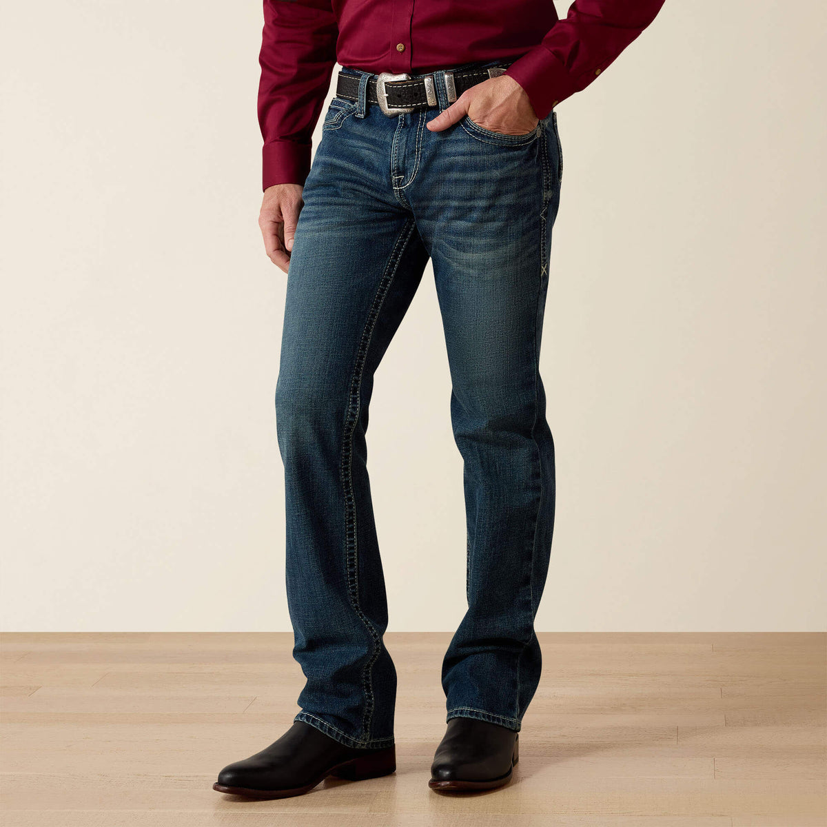 M7 Rocker Stretch Coltrane Stackable Straight Leg Jean - US 6061