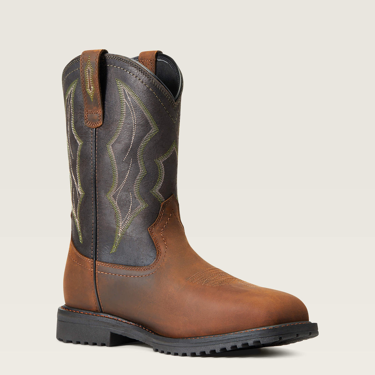 RigTek Wide Square Toe Waterproof Composite Toe Work Boot - US 9060