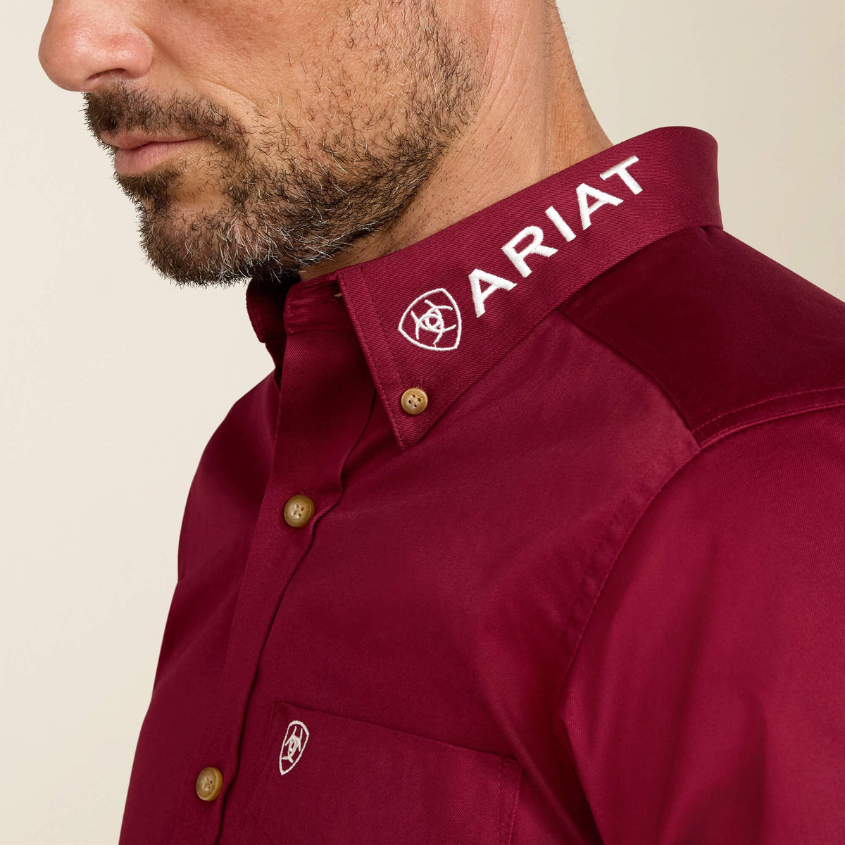 Team Logo Twill Fitted Shirt - US 6558