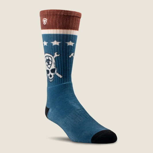 Patriot Graphic Crew Work Sock - US 8359