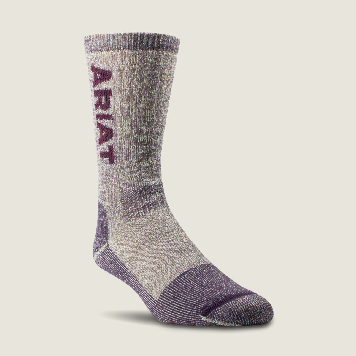 Midweight Merino Wool Blend Steel Toe Work Sock 2 Pair Multi Color Pack - US 9108
