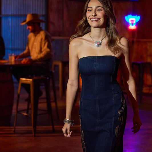Lux Denim Dress - US 4497