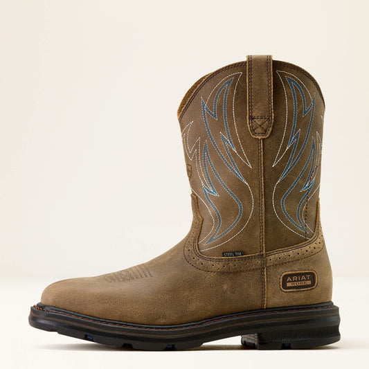 Sierra Shock Shield Wide Square Toe Steel Toe Work Boot - US 5296