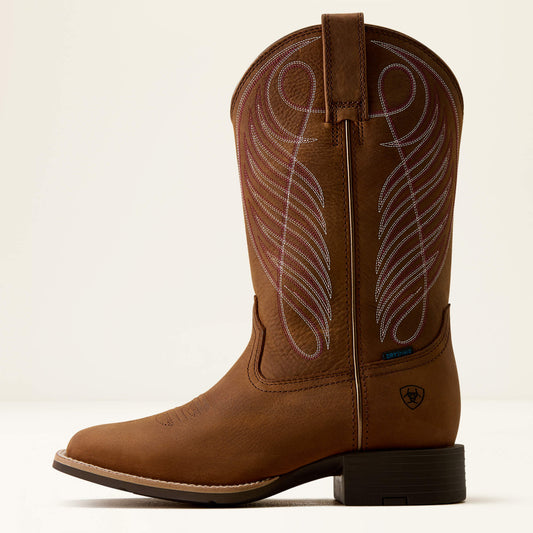 Round Up Waterproof Wide Square Toe Western Boot - US 2769