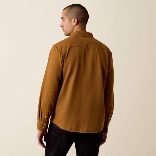 Retro Handorf Corduroy Fitted Snap Shirt - US 9916