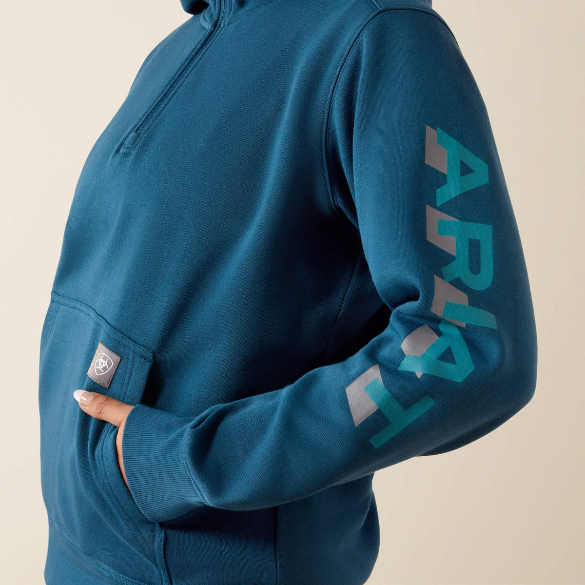 Rebar Lightweight Logo 1/2 Zip Hoodie - US 2304