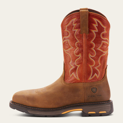 WorkHog Wide Square Toe Steel Toe Work Boot - US 7880
