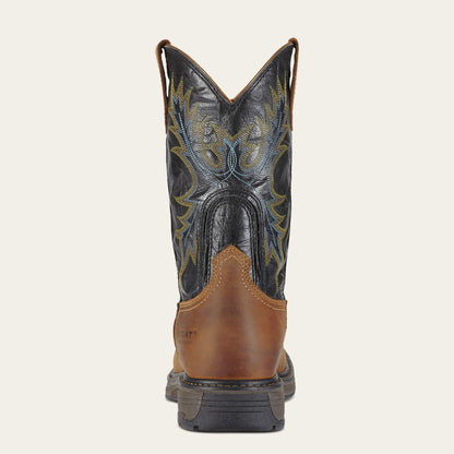 WorkHog Wide Square Toe Waterproof Steel Toe Work Boot - US 0614