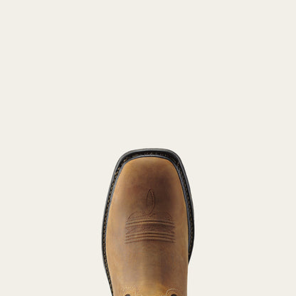 WorkHog Wide Square Toe Waterproof Steel Toe Work Boot - US 0614