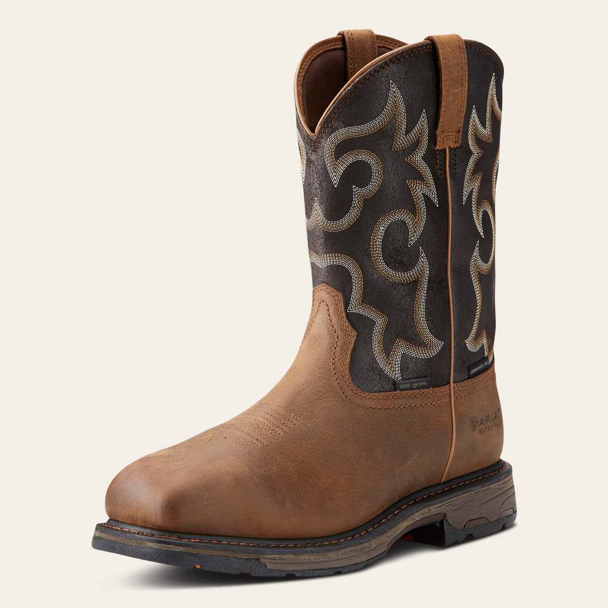 WorkHog Wide Square Toe 400g Waterproof Composite Toe Work Boot - US 5458