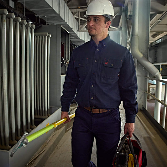 FR Solid Vent Work Shirt - US 9199