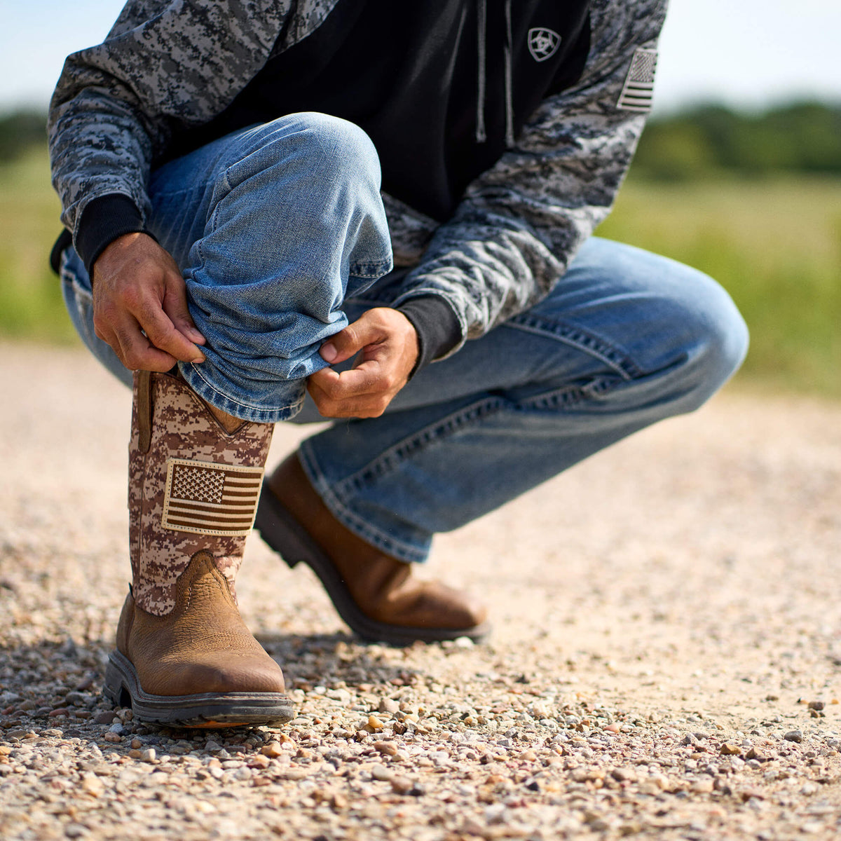 WorkHog Patriot Steel Toe Work Boot - US 7569