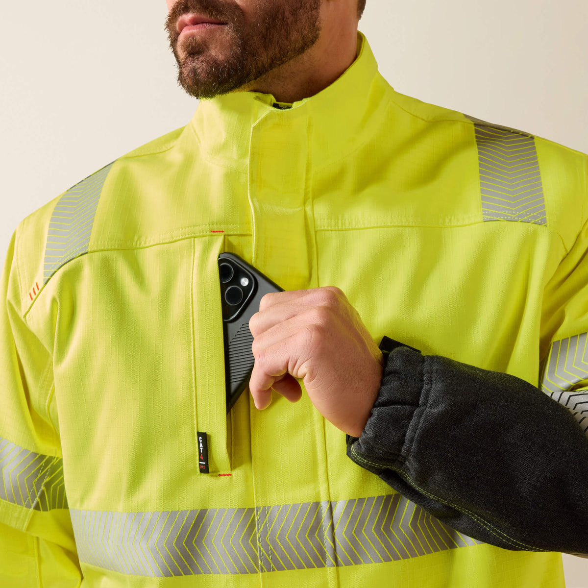 FR Hi-Vis Waterproof Insulated Jacket - US 6657