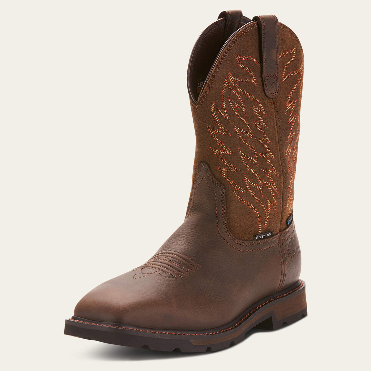 Groundbreaker Wide Square Toe Waterproof Steel Toe Work Boot - US 3404