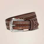 Studded Basket Weave Belt - US 9091