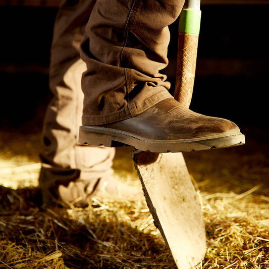 Groundwork Wide Square Toe Steel Toe Work Boot - US 1491
