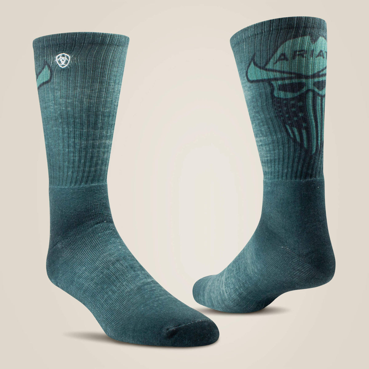 Incognito Graphic Crew Work Sock 2 Pair Multi Color Pack - US 0685