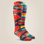 Western Beauty Knee High Sock 2 Pair Multi Color Pack - US 1230
