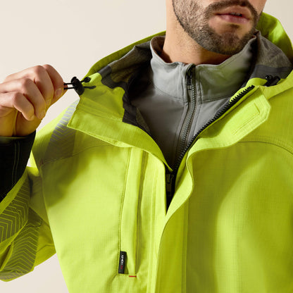FR Hi-Vis Hooded Waterproof Jacket - US 1617
