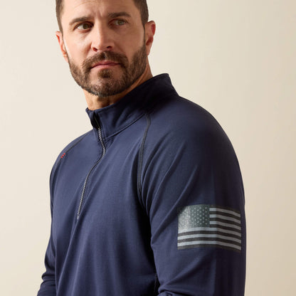 FR Combat Stretch Patriot 1/4 Zip Work Shirt - US 5893