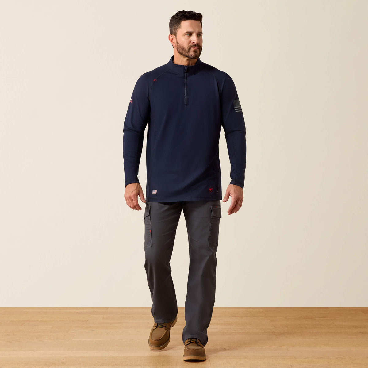FR Combat Stretch Patriot 1/4 Zip Work Shirt - US 5893