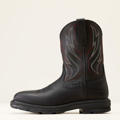 Sierra Shock Shield Wide Square Toe Steel Toe Work Boot - US 2556