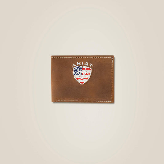 Flag Shield Bifold Wallet - US 9406