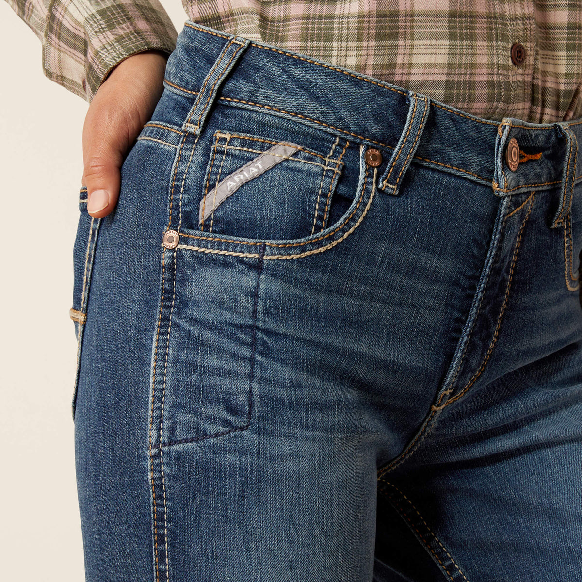 Rebar High Rise Riveter DuraStretch Straight Leg Jeans - US 4790