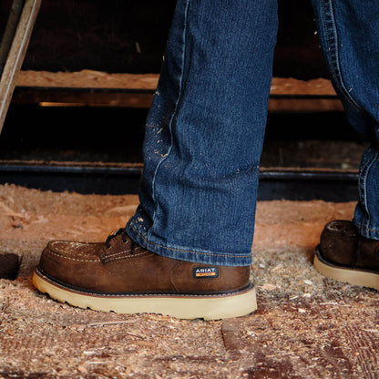 Rebar Wedge Moc Toe 6" Waterproof Work Boot - US 1422