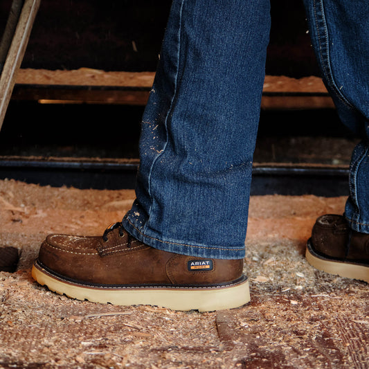 Rebar Wedge Moc Toe 6" Waterproof Work Boot - US 1422