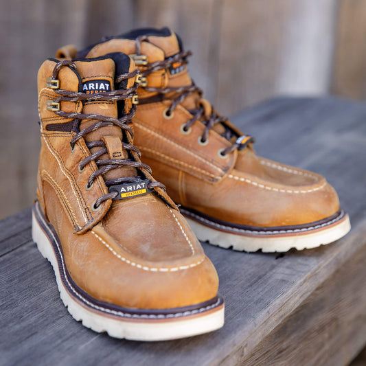 Rebar Wedge Moc Toe Waterproof Work Boot - US 0548