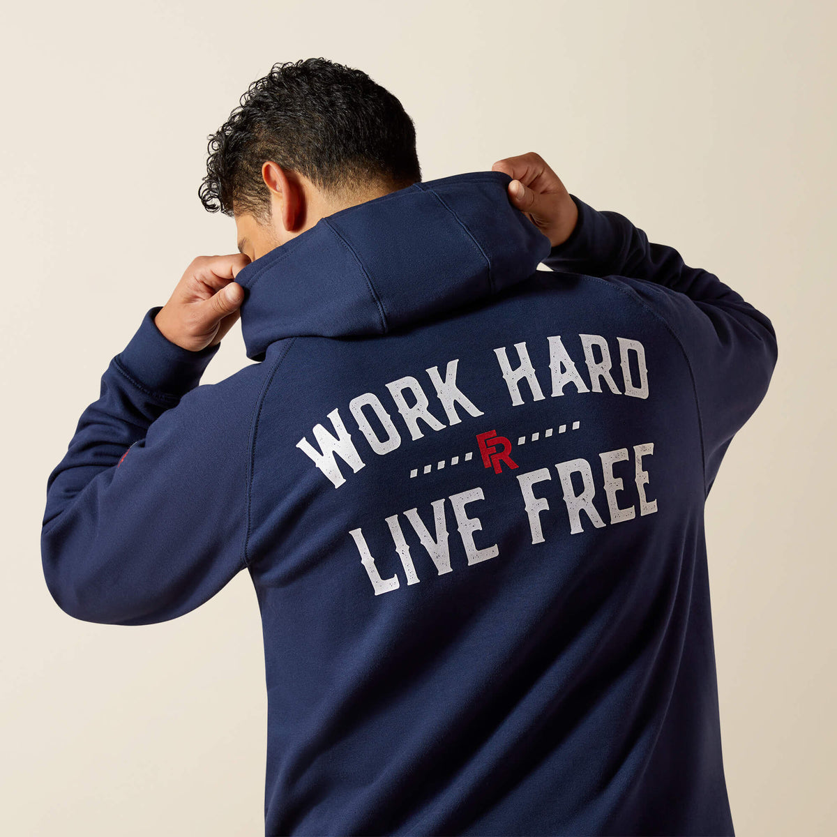 FR DuraStretch Work Hard Live Free Hoodie - US 7600
