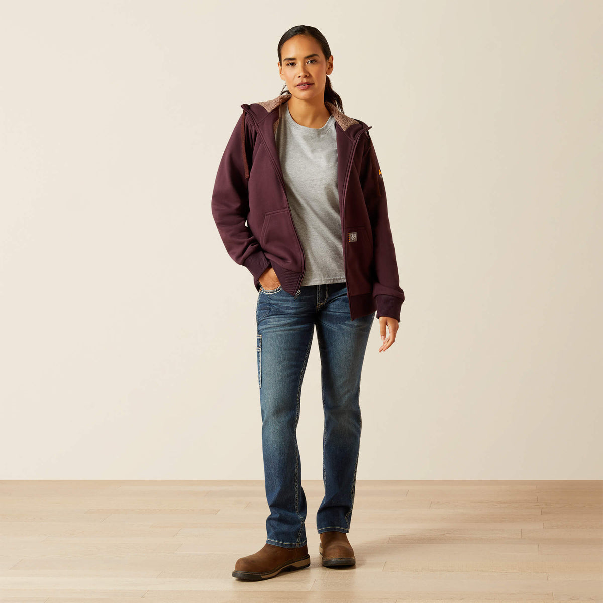 Rebar All-Weather Sherpa Full Zip Hoodie - US 1351