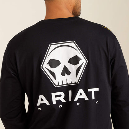 Rebar Workman Bolt Skull T-Shirt - US 4957