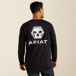 Rebar Workman Bolt Skull T-Shirt - US 4957