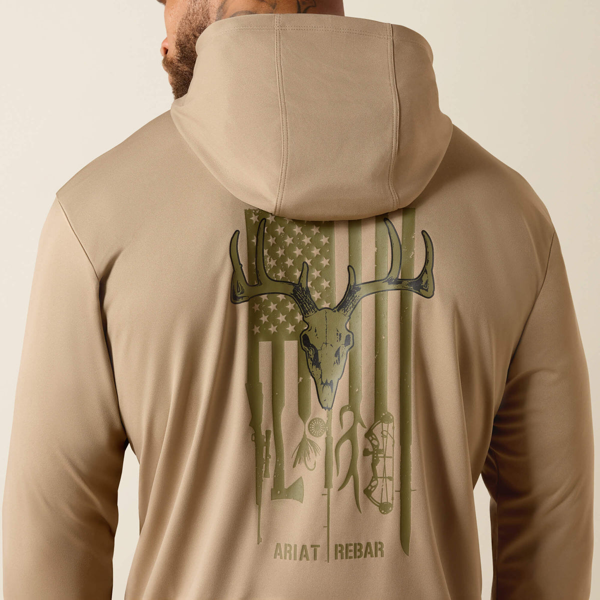 Rebar Sunblocker Outdoor Hooded Classic Fit Long Sleeve T-Shirt - US 5897