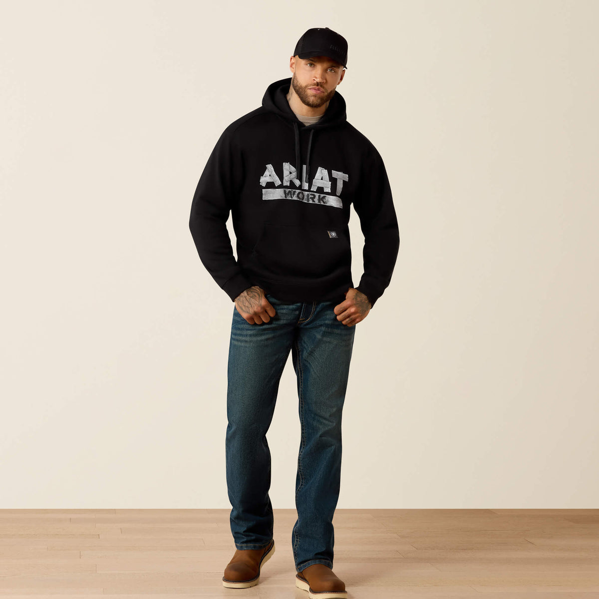 Rebar Lightweight Duct Logo Hoodie - US 0994
