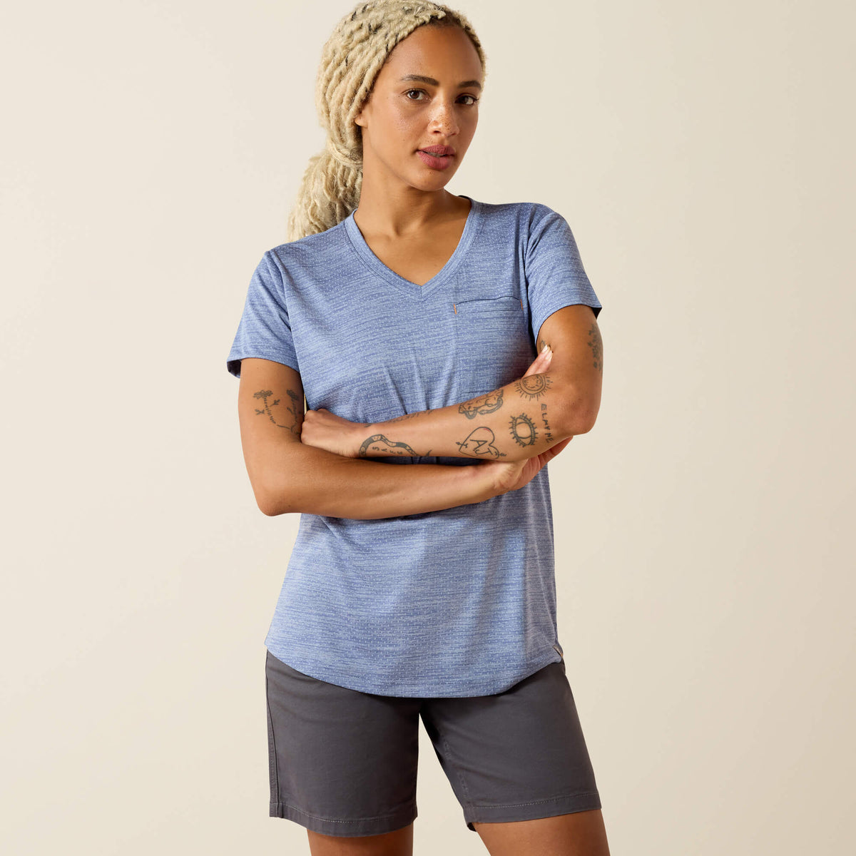 Rebar Evolution Mother V-Neck T-Shirt - US 8776