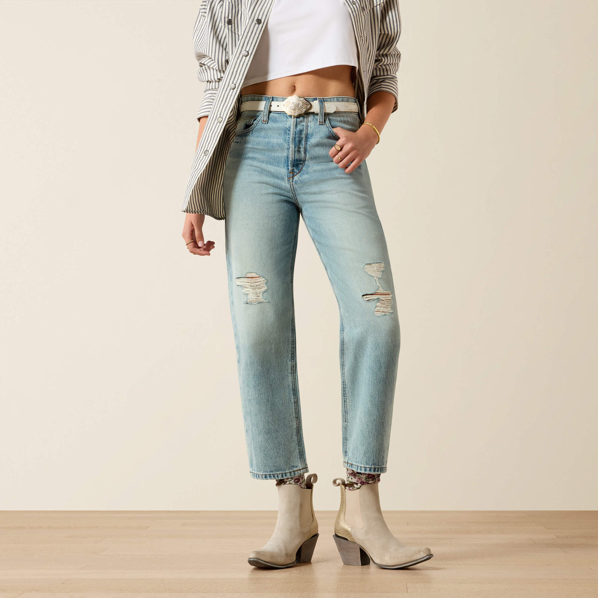 Ultra High Rise Tomboy Relaxed Straight Leg Jeans - US 1586