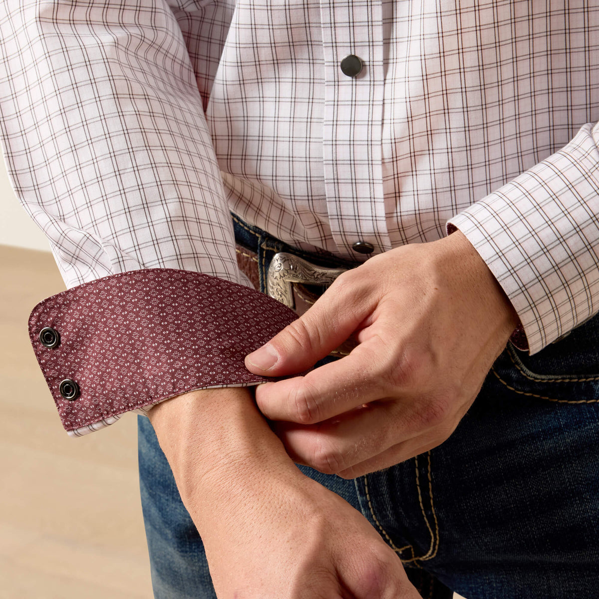 Wrinkle Free Draco Classic Fit Snap Shirt - US 4796