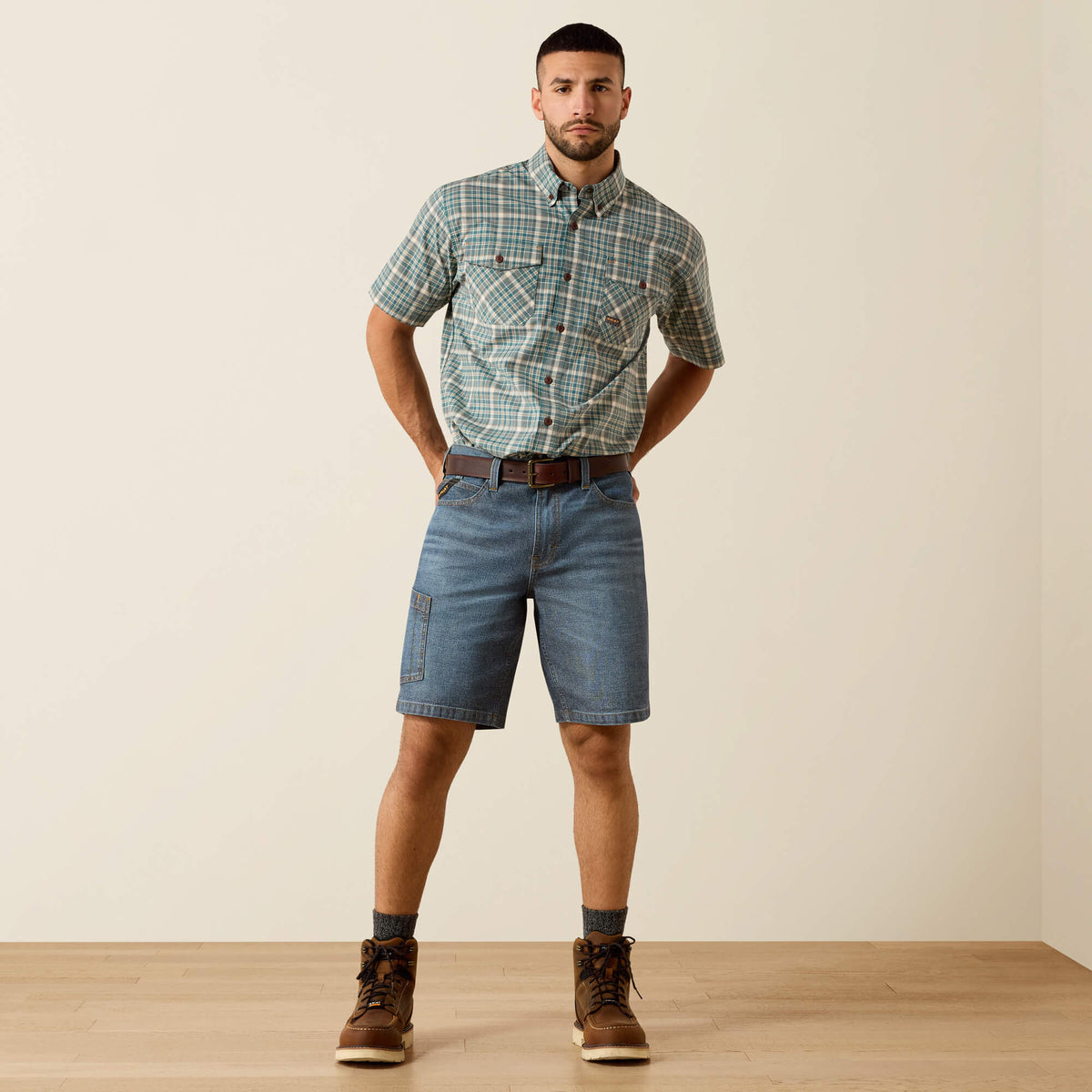 Rebar M4 Relaxed Denim 10" DuraStretch Shorts - US 7975