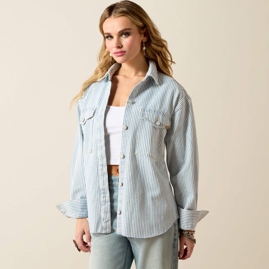 Denim Shirt Jacket - US 0283