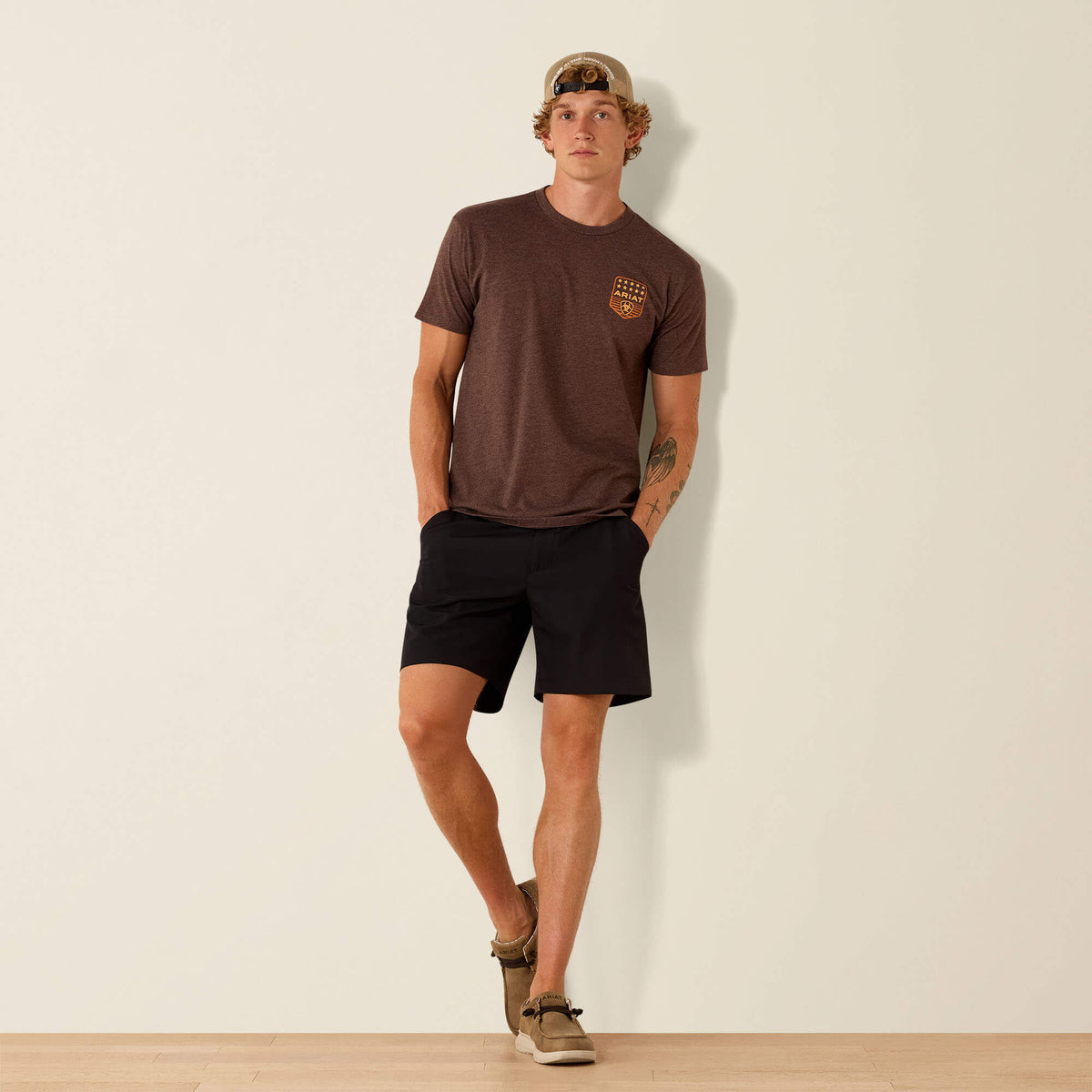 Ariat Stripe Patriotic Badge T-Shirt - US 5512