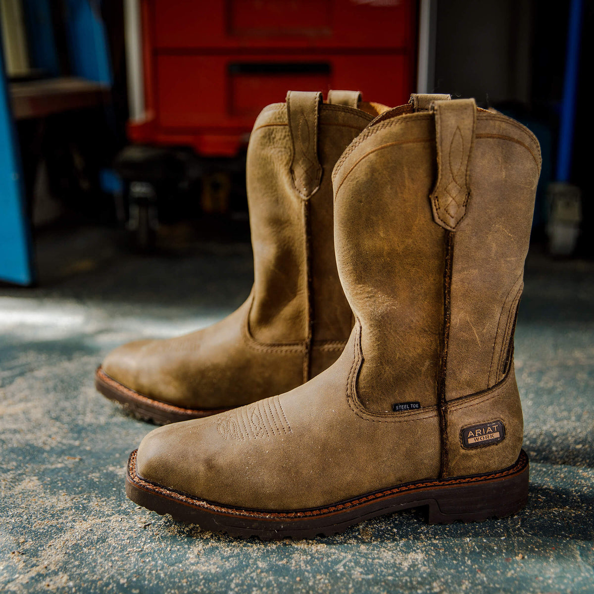 Activator Wide Square Toe Steel Toe Work Boot - US 8156