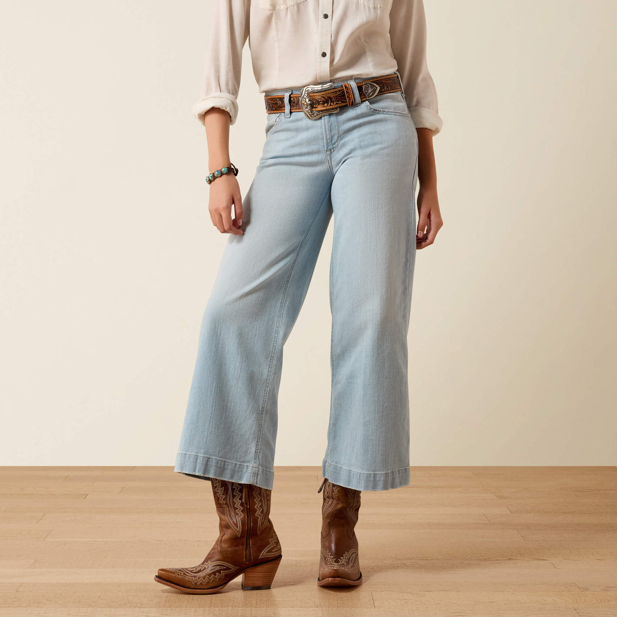 Perfect Rise Clare Wide Leg Crop Jeans - US 1426