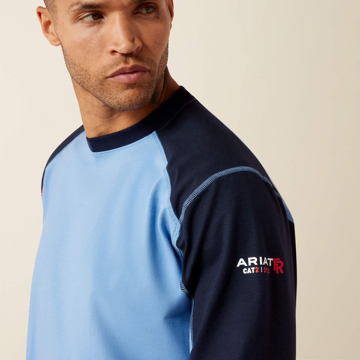 FR Colorblock Baseball Long Sleeve T-Shirt - US 0093