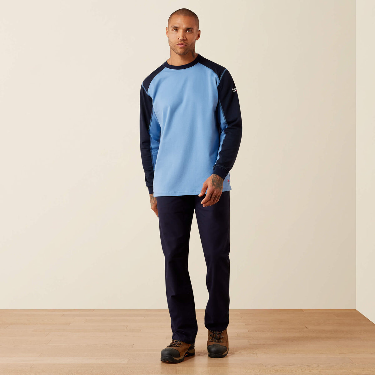 FR Colorblock Baseball Long Sleeve T-Shirt - US 0093
