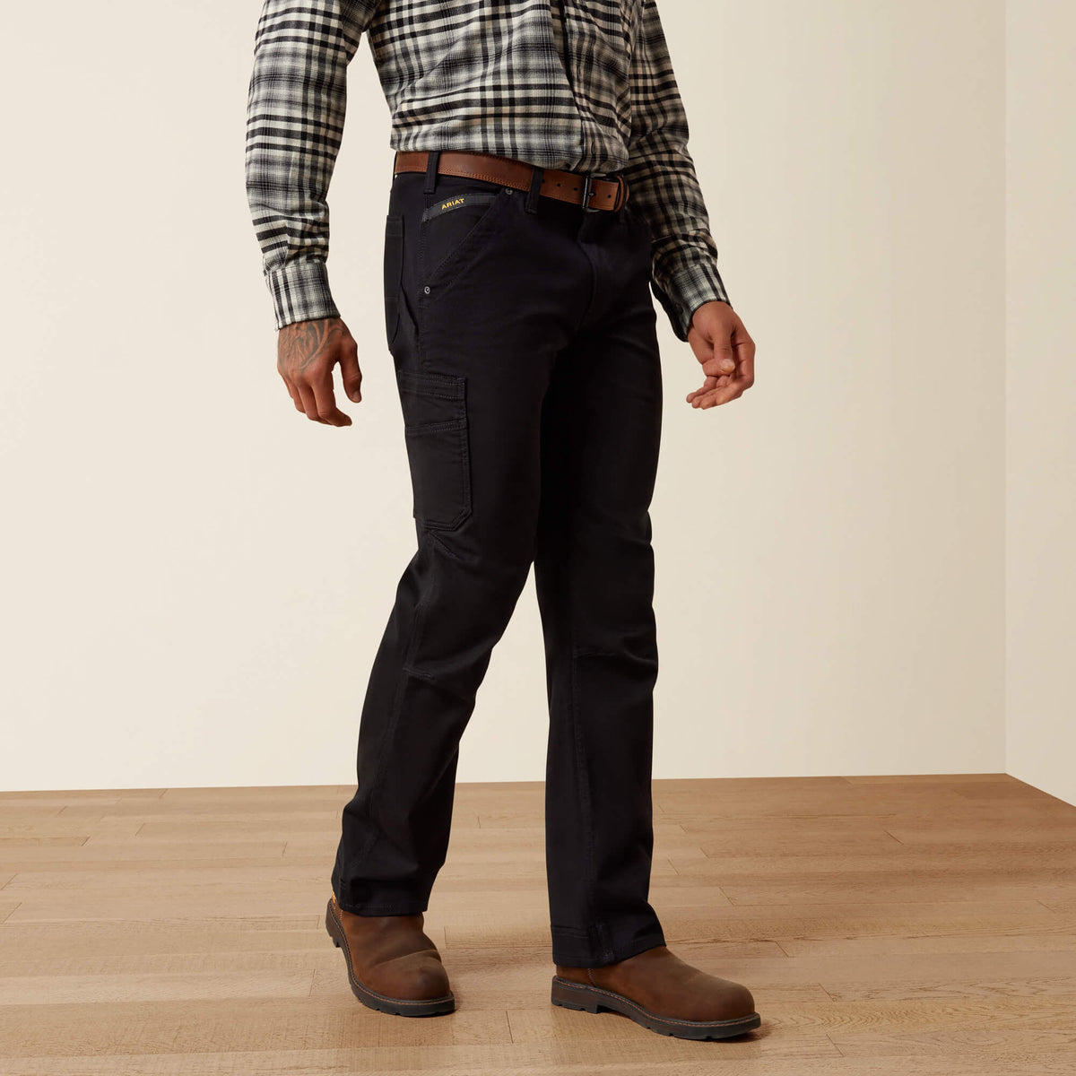 Rebar M4 Relaxed DuraStretch Washed Twill Dungaree Boot Cut Pant - US 1917