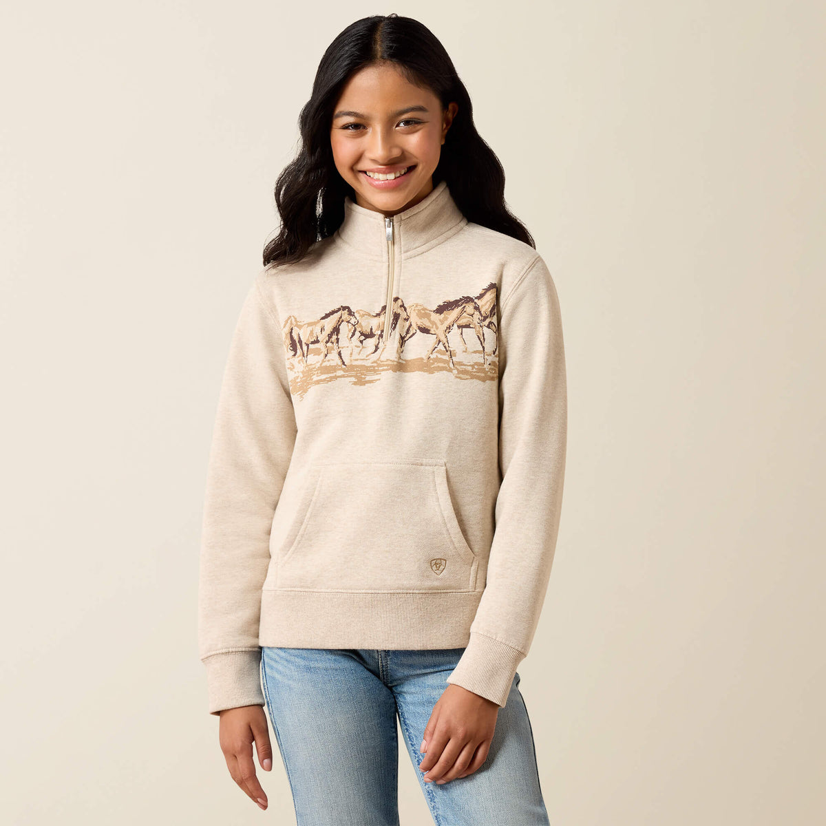 Running Wild 1/4 Zip Sweatshirt - US 7164