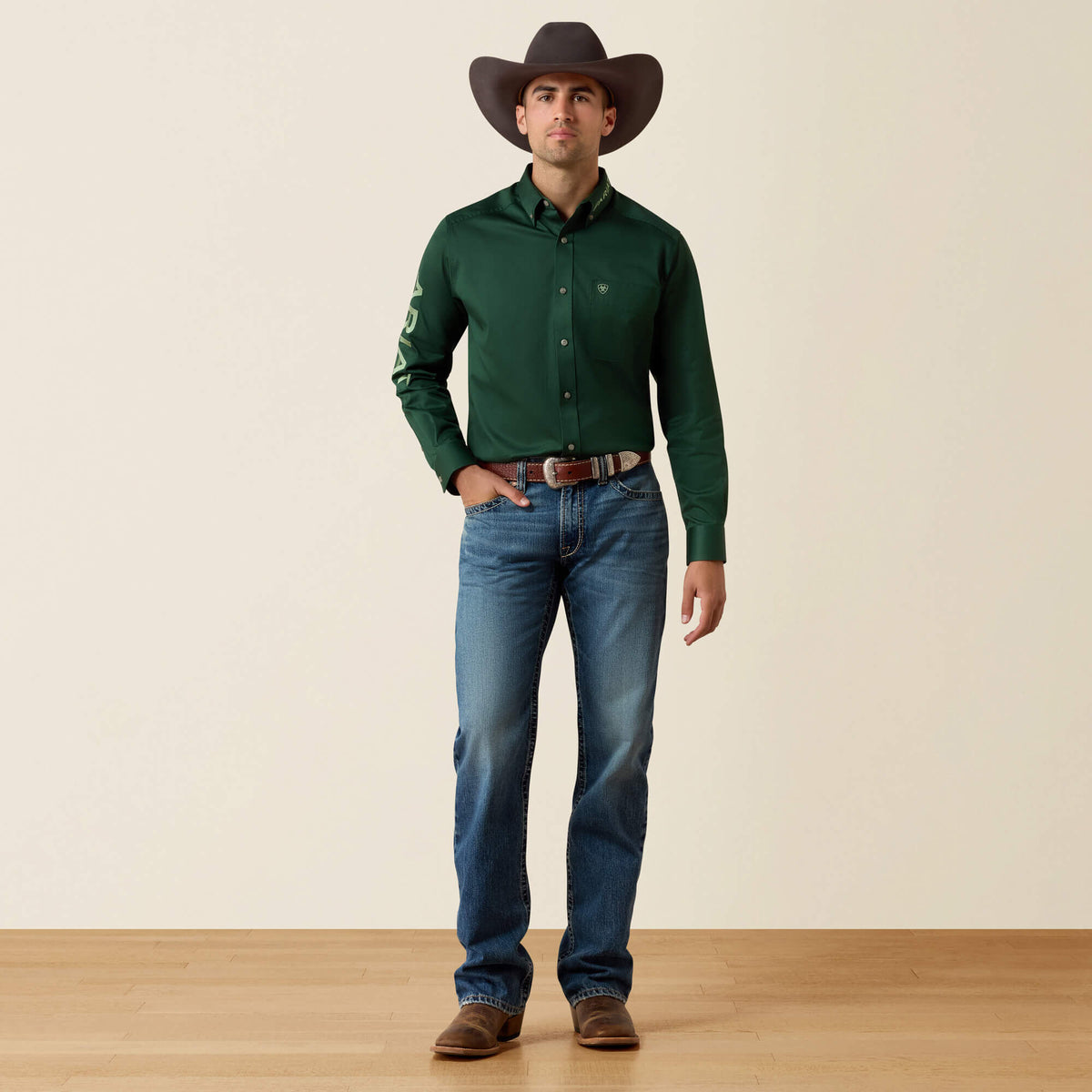 Team Logo Twill Classic Fit Shirt - US 7757